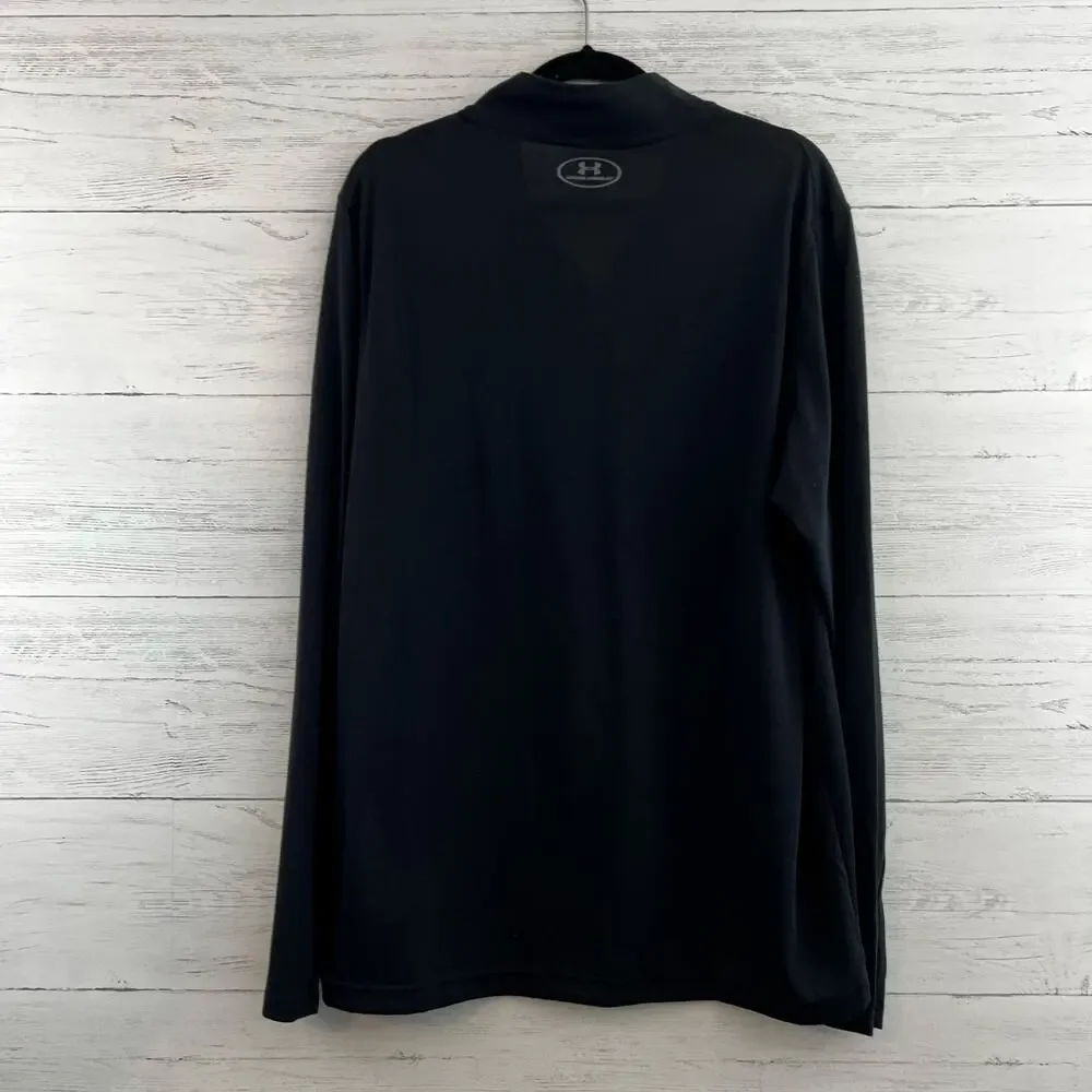 Under Armour Black Long Sleeve Heatgear Quarter Zip Soze XL